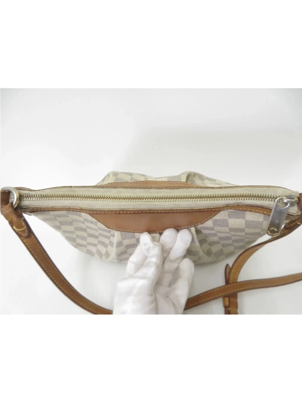 ✅AUTH✅LOUIS VUITTON SIRACUSA DAMIER PM CROSSBODY BAG - Picture 7 of 15
